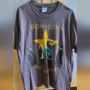 Bon Jovi Australia New Zealand 2008 Lost Highway Tour T-Shirt Size L